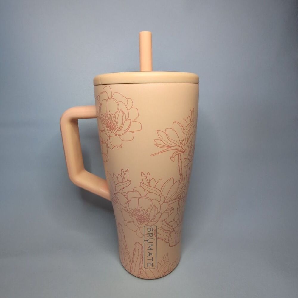 30oz BRÜMATE ERA — CACTUS FLOWER — USED (WARPED SILICONE LID) — 2 AVAILABLE
